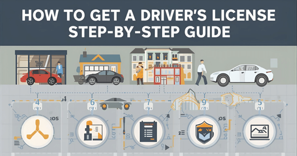 Image Alt: Teen completing driver education for first time drivers license in Illinois